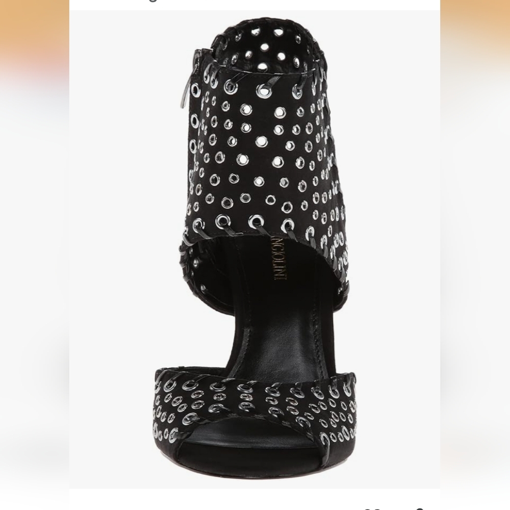 Enzo Angiolini Black Studded Heels - Picture 2 of 4